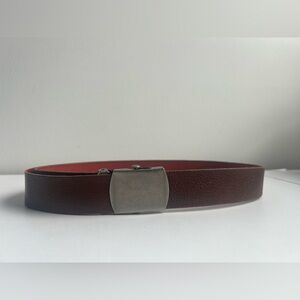 Vintage Mid-Century Roller Clasp Leather Belt‎ | Industrial Workwear
